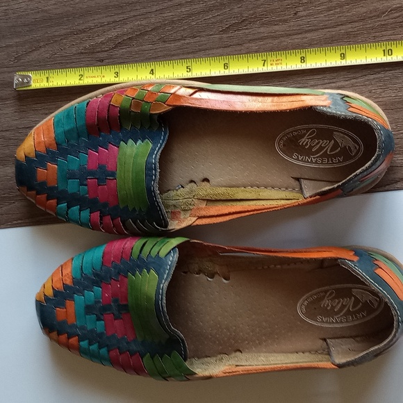 Artesanias Valery Leather Huraches Woven Strap Sandals Women's 7 - Picture 15 of 15